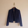 05. Navy Military crop jacket